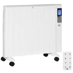 image of HOMCOM Convector Freestanding Radiator Heater in White, white