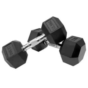 image of Neo Single 12.5Kg Hexagonal Dumbbell