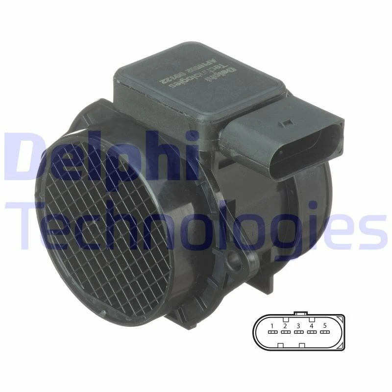 Image of DELPHI Mass air flow sensor DELPHI AF10502-12B1