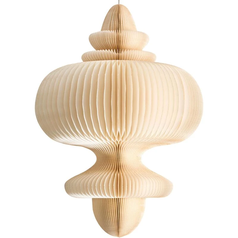 Image of Beliani Pendant Lamp Amalsan Paper Beige