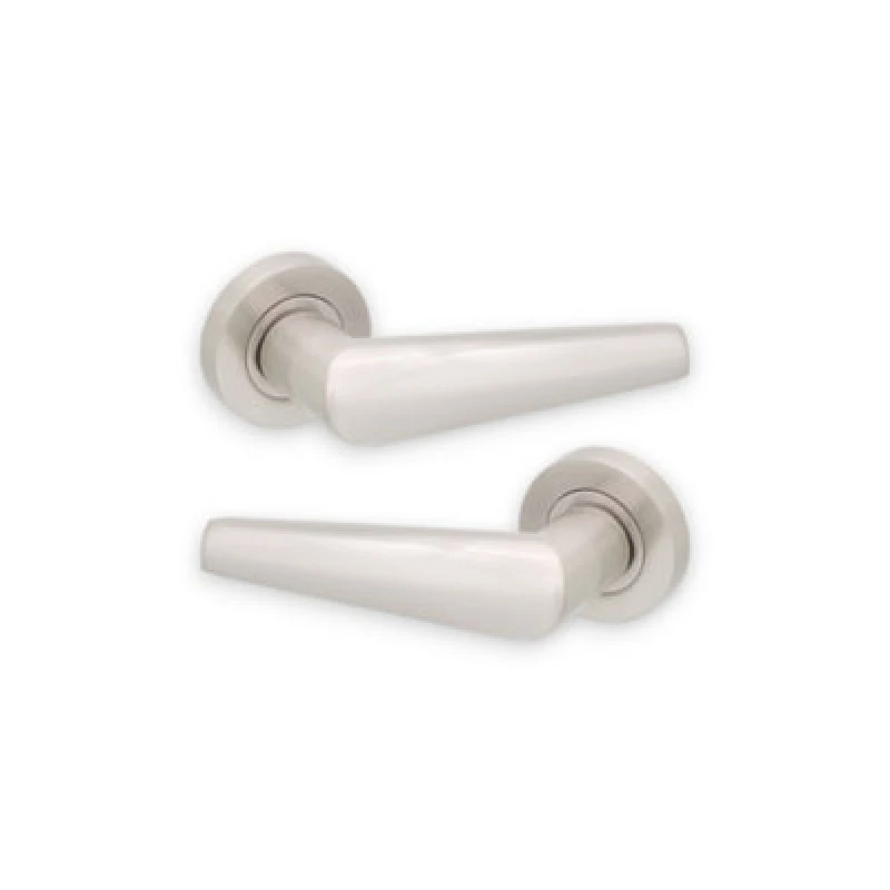 Image of Spira Brass Aero Lever On Rose Satin Nickel