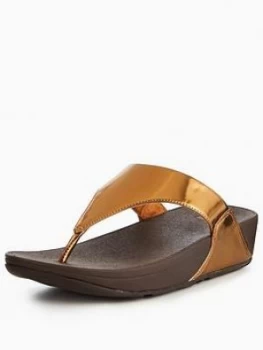 Image of FitFlop LuLu Toe Thong Sandal Bronze Bronze Size 3 Women