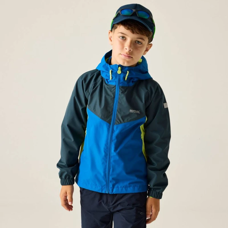 Image of Regatta Waterproof jacket for children Regatta Hanleigh Bleu Unisex 5/6 ans