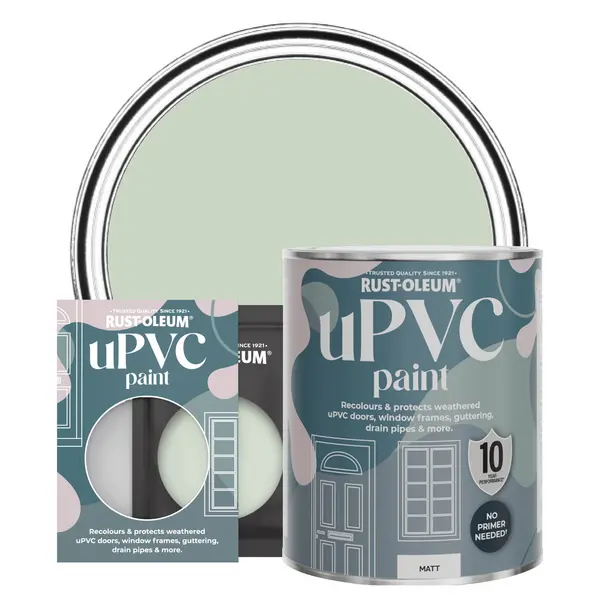 Image of Rust-Oleum uPVC Paint, Matt Finish - LAUREL GREEN - 750ml