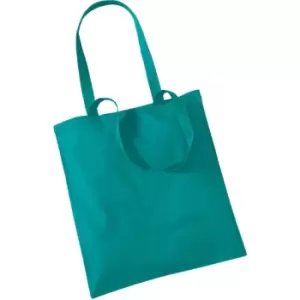 Image of Westford Mill Promo Bag For Life - 10 Litres (Pack Of 2) (One Size) (Emerald) - Emerald