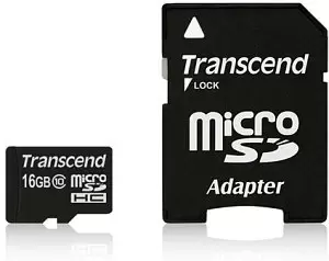 Image of Transcend microSDXC/SDHC Class 10 UHS-I 16GB with Adapter