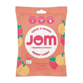 Image of JOM Strawberry & Peach Sweets 70g