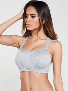 Panache Sport Sports Wired Sports Bra - Grey Marl, Size 36Gg, Women