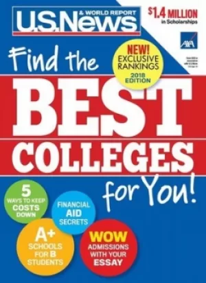 Image of Best Colleges 2018 by U. S. News and World Report