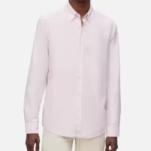 Image of BOSS Orange Rickert Cotton-Blend Long Sleeve Shirt - S