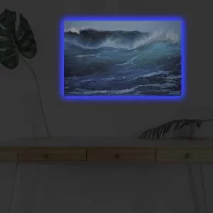 Image of 4570DHDACT-176 Multicolor Decorative LED Lighted Canvas Painting