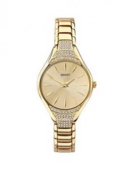 image of Sekonda Seksy Crystal Gold Bracelet Watch