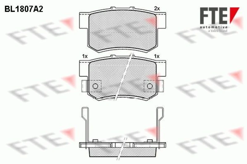 Image of Brake pad set FTE 9010383