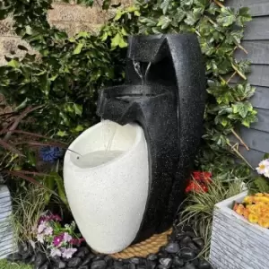 Image of Tranquility Water Features - 3 Flowing Vases Solar Powered Water Feature