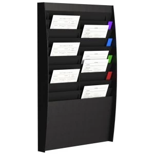 image of Fast Paper A4 Document Control Panel 20 Compartments - Black