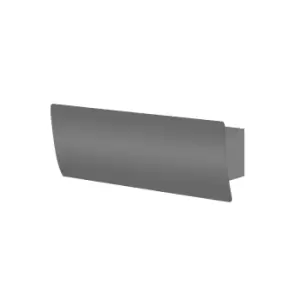 Image of Duna LED Flush Wall Light Urban Grey Phase Cut Dimming 35cm 3857lm 3000K