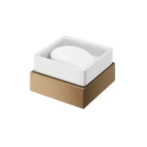 Image of Brushed Bronze Soap Dish & Holder