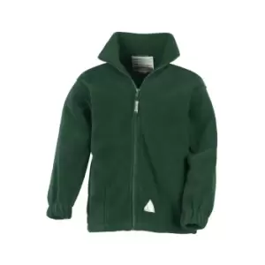 Image of Result Childrens/Kids Full Zip Active Anti Pilling Fleece Jacket (12/14) (Forest Green)
