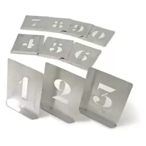 image of 50MM (Set of 10) Steel Stencil Figures - Kennedy