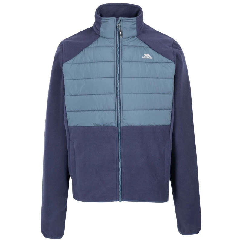 Image of Trespass Trespass Men Maguire TP75 Fleece Jacket in Navy Size: large Navy L Male 5063238445697