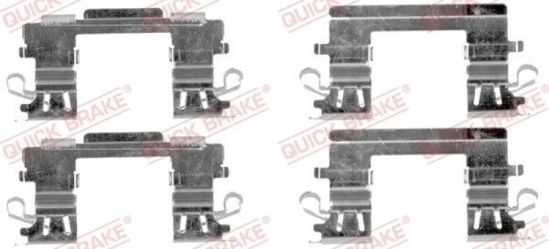 Image of QUICK BRAKE Brake pad fitting kit QUICK BRAKE 109-1757