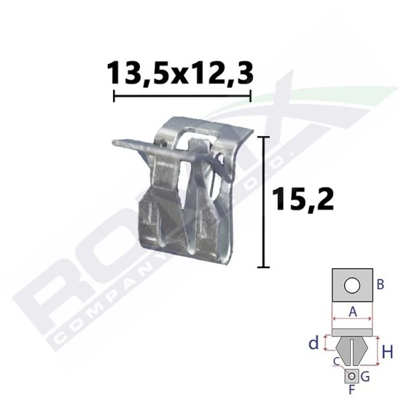 Image of ROMIX Trim clip ROMIX C70855