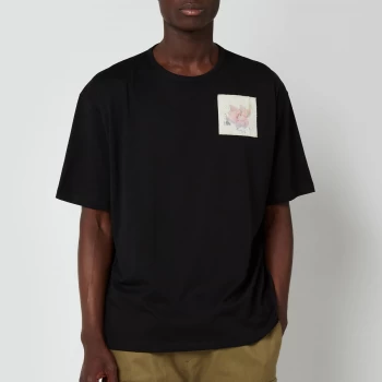 Image of Ted Baker Mens Nofan Embroidered Logo T-Shirt - Black - 3/M
