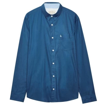 image of Jack Wills Huntshaw Lightweight Twill Shirt - Navy