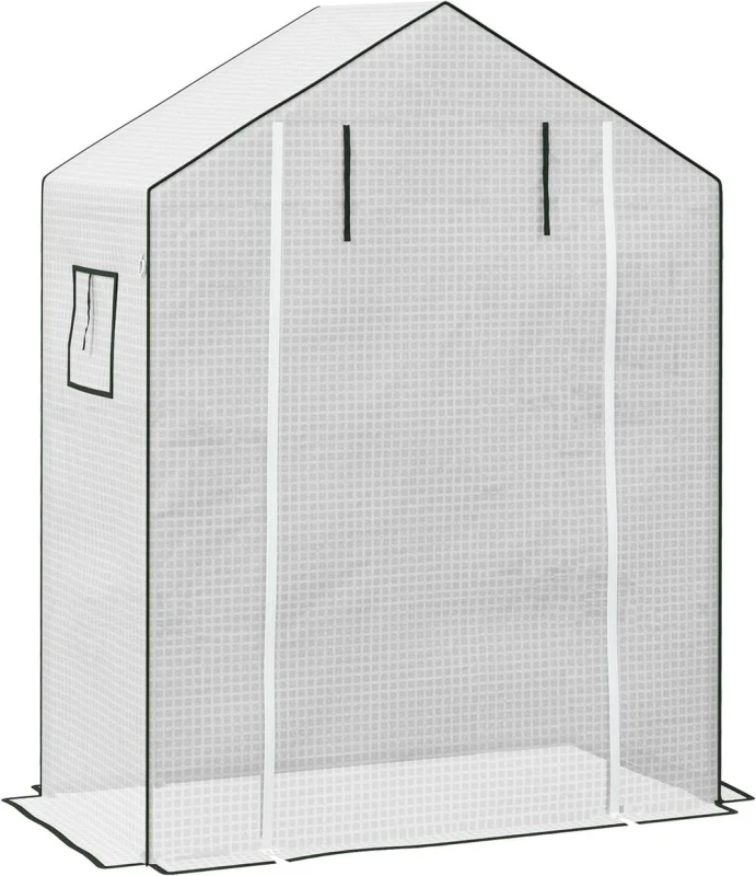 Image of Outsunny PE Greenhouse Cover Replacement - White 845-944V00WT