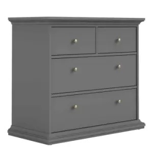 image of Paris Chest of 4 Drawers, Grey