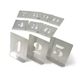 Image of 100MM (Set of 10) Steel Stencil Figures