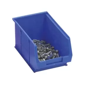 image of Small Polypropylene Open-Front Part Bins - 165 x 100 x 75mm - Blue - Pack of 20