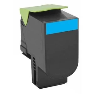 image of Lexmark 802SC Cyan Laser Toner Ink Cartridge