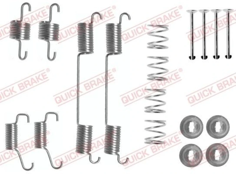 Image of QUICK BRAKE Brake shoe fitting kit QUICK BRAKE 105-0828