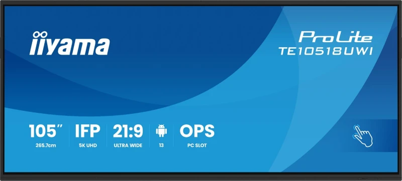 Image of iiyama TE10518UWI-B1AG Signage Display Kiosk design 2.66 m (104.6"