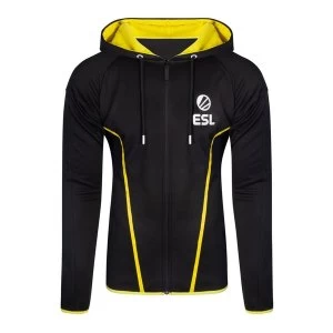 Image of ESL - Logo Mens Large Hoodie - Black/Yellow