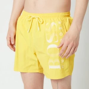 image of Hugo Boss Octopus Logo Swim Shorts Yellow Size M Men