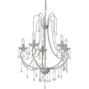 image of Romance 5 Light Multi Arm Chandeliers Gray