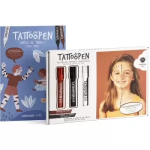 image of Nailmatic Funny Tribe set Brown, Black, White (for kids)