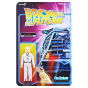 image of Super7 Back To The Future ReAction Figure - Doc Brown and Einstein