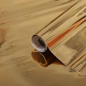 Image of D-C-Fix Gloss Gold effect Self-adhesive film (L)1.5m (W)450mm