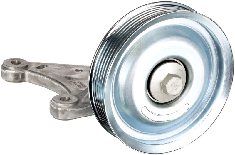 Image of GATES T36427 Idler Pulley Micro-V UNIQUE FIT, with grooves Metal Deflection/Guide Pulley,v-ribbed belt (312)