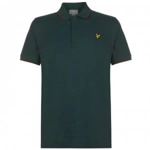 Lyle and Scott Lyle Tipped Polo Shirt Mens - Pine 488