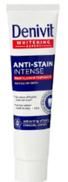 Image of Denivit Whitening Expert Anti-Stain Intense Fluoride Toothpaste 50ml