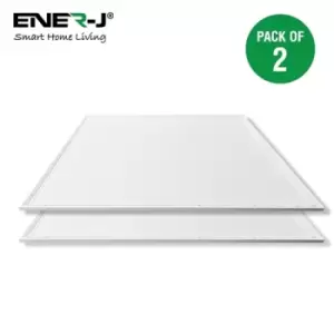 Image of Ener-J 60x60 Slim Backlit 40W 3800Lm, PMMA 2mm Diffuser, Flicker Free Driver 4000K (2pc pack)