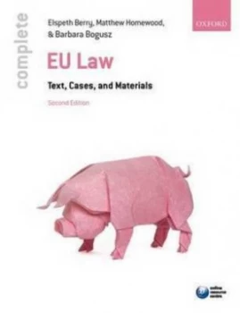 Image of Complete EU law Elspeth Berry Paperback - Used book