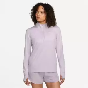 image of Nike Dri Fit Element Half Zip Top Ladies - Purple