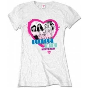 Image of Little Mix Spraycan Ladies White T Shirt: Large