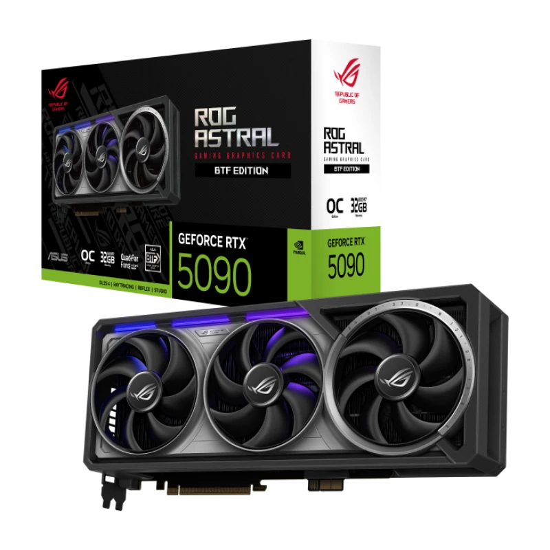 Image of ASUS GeForce RTX 5090 ROG Astral BTF 32GB GDDR7 OC Edition Graphics Card - 90YV0NF0-M0NA00