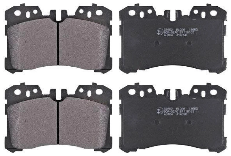 Image of A.B.S. 37652 Brake pad set prepared for wear warning indicator Brake Pad Set,disc brake (402)